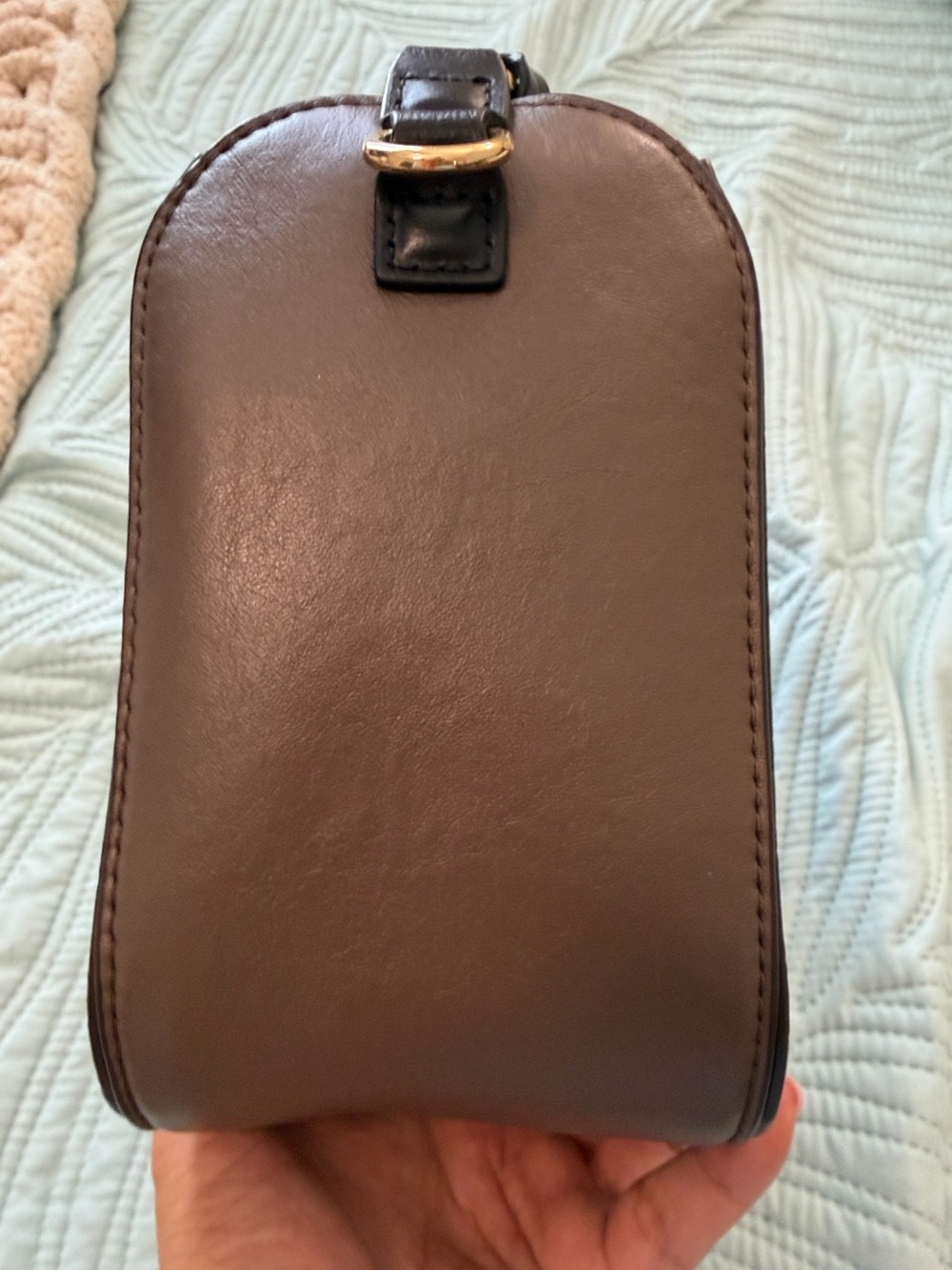 Marc Jabobs Leather and Suede Soft Box 23 in Brown with Crossbody Strap - Picture 9 of 15